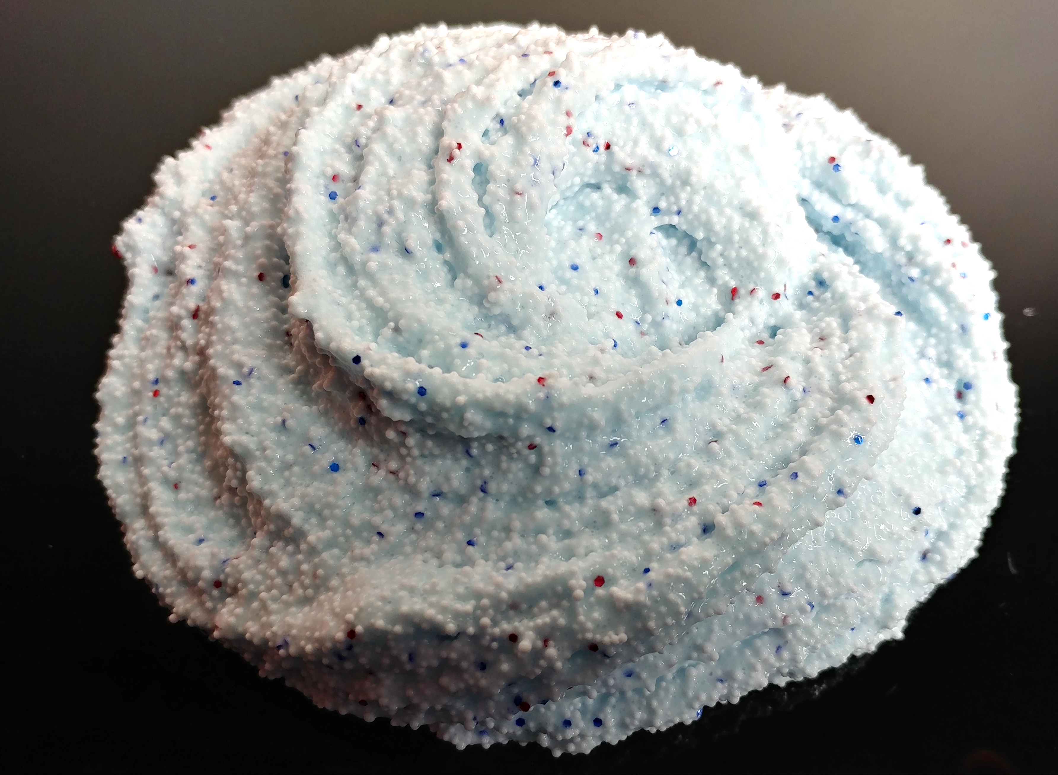 Patriots Day Floam with Red, White Blue Glitter